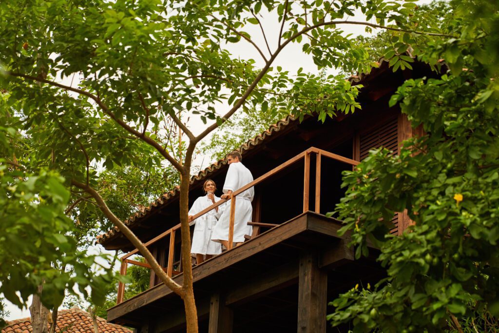 spa balcony couple