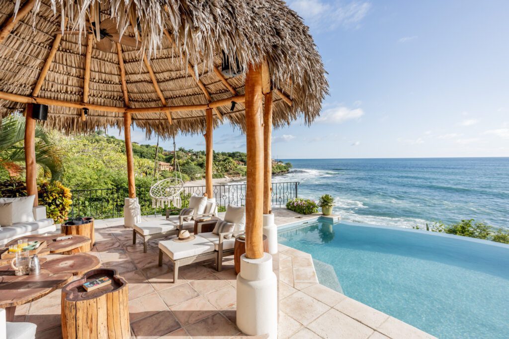 view of casa del sol - oceanfront home in rancho santana