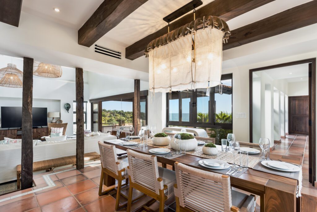 view of the dining room in Casa del Sol C2 in Rancho Santana