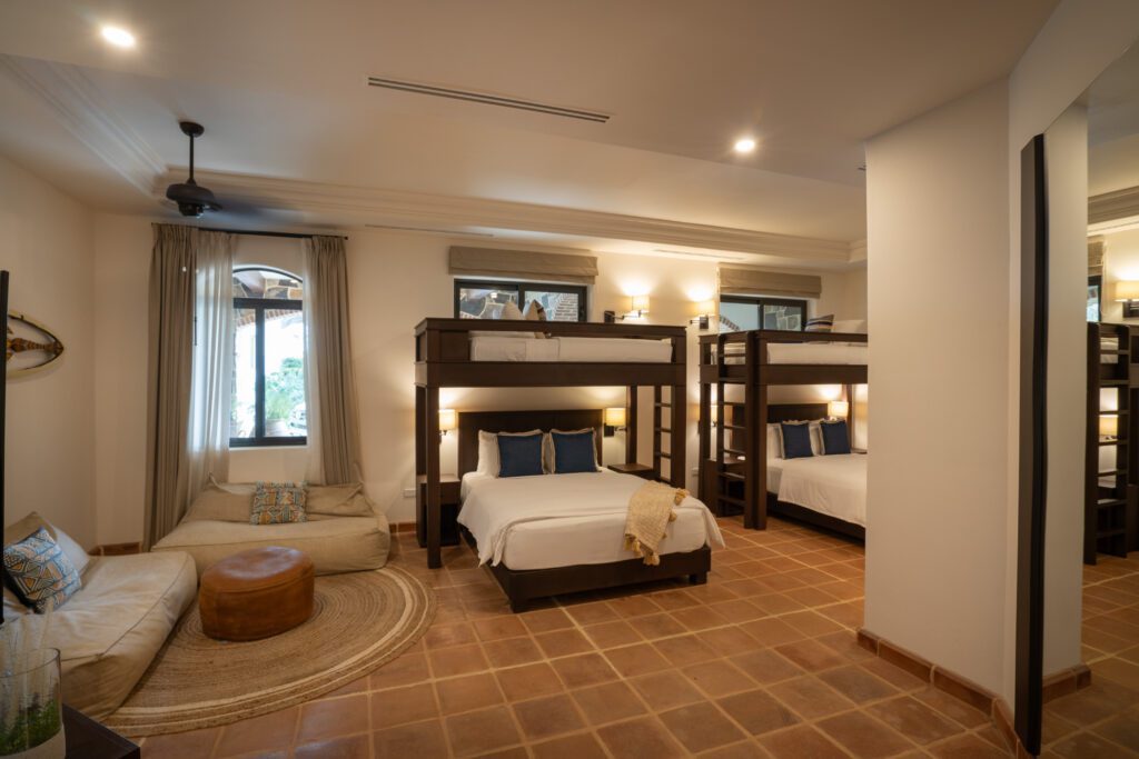 View of the guest bedroom in Villa Cielo at Rancho Santana