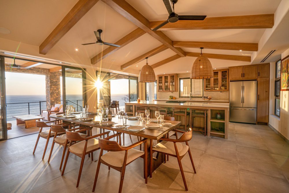 view of the living room of the ocean view home - Casa Tuncan in Rancho Santana