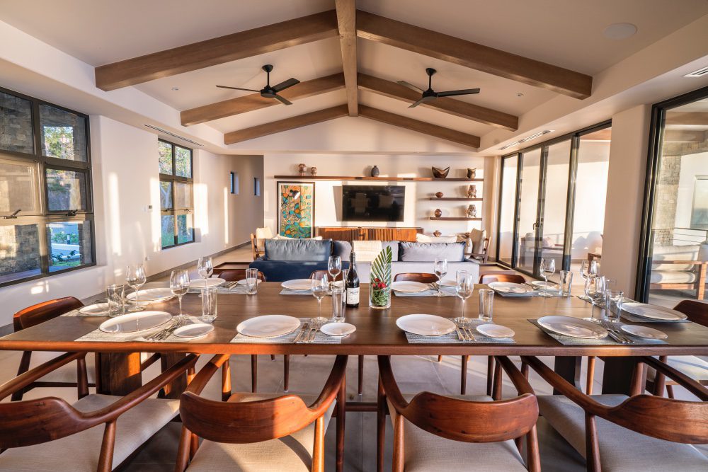 view of the living room of the ocean view home - Casa Tuncan in Rancho Santana