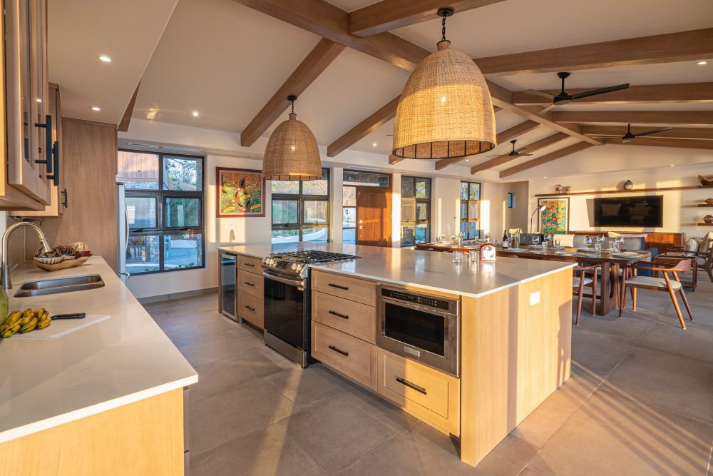 view of the kitchen of the ocean view home - Casa Tuncan in Rancho Santana