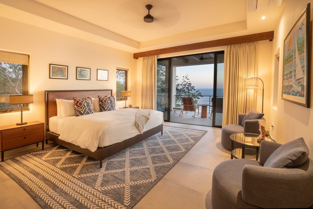 view of the bedroom of the ocean view home - Casa Tuncan in Rancho Santana